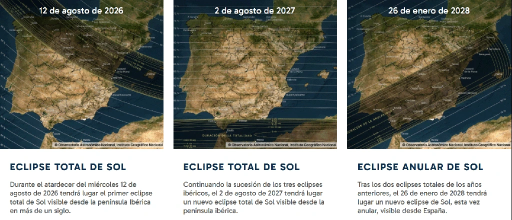 Trío de eclipses