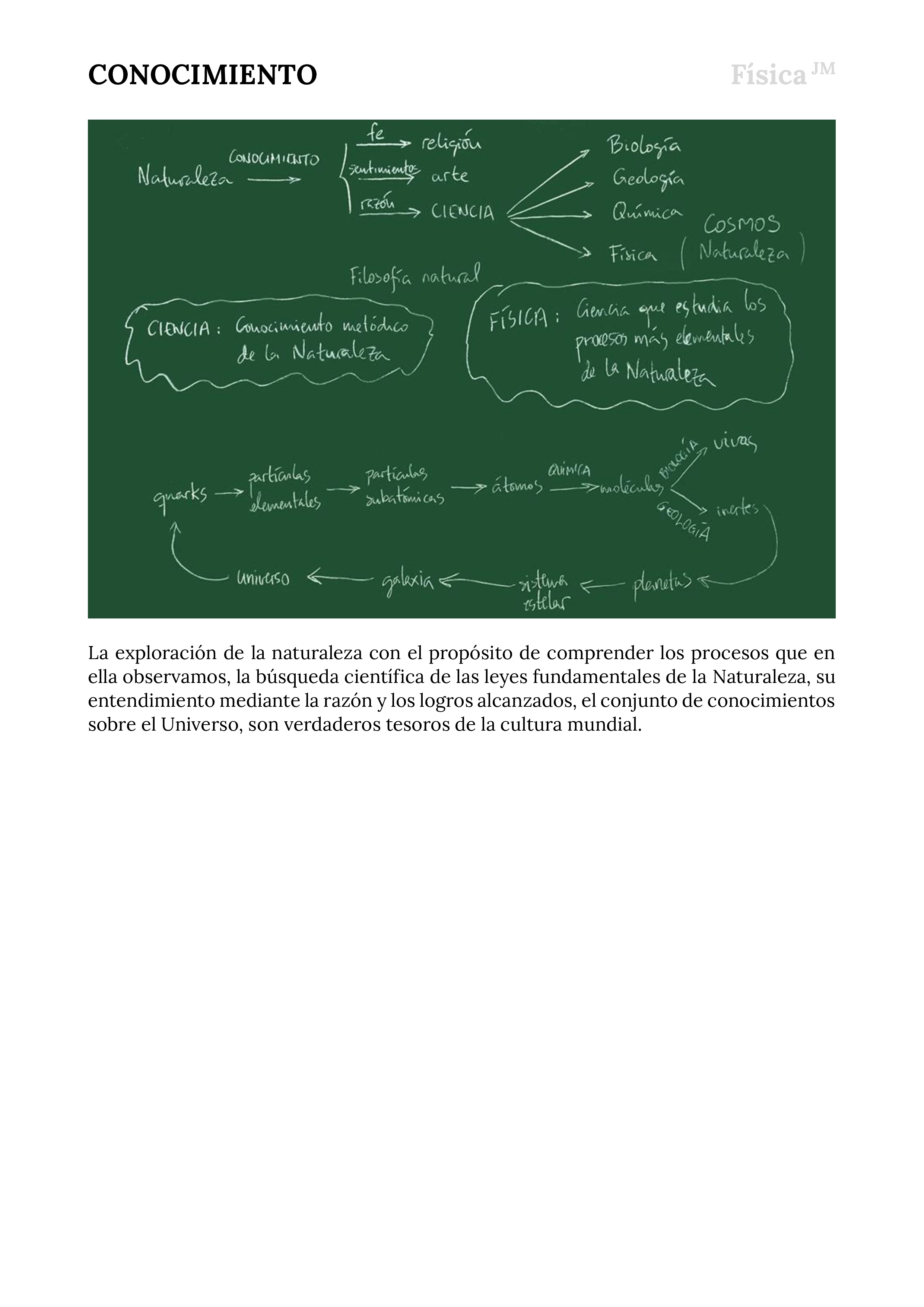 Conocimiento, Ciencia, Física