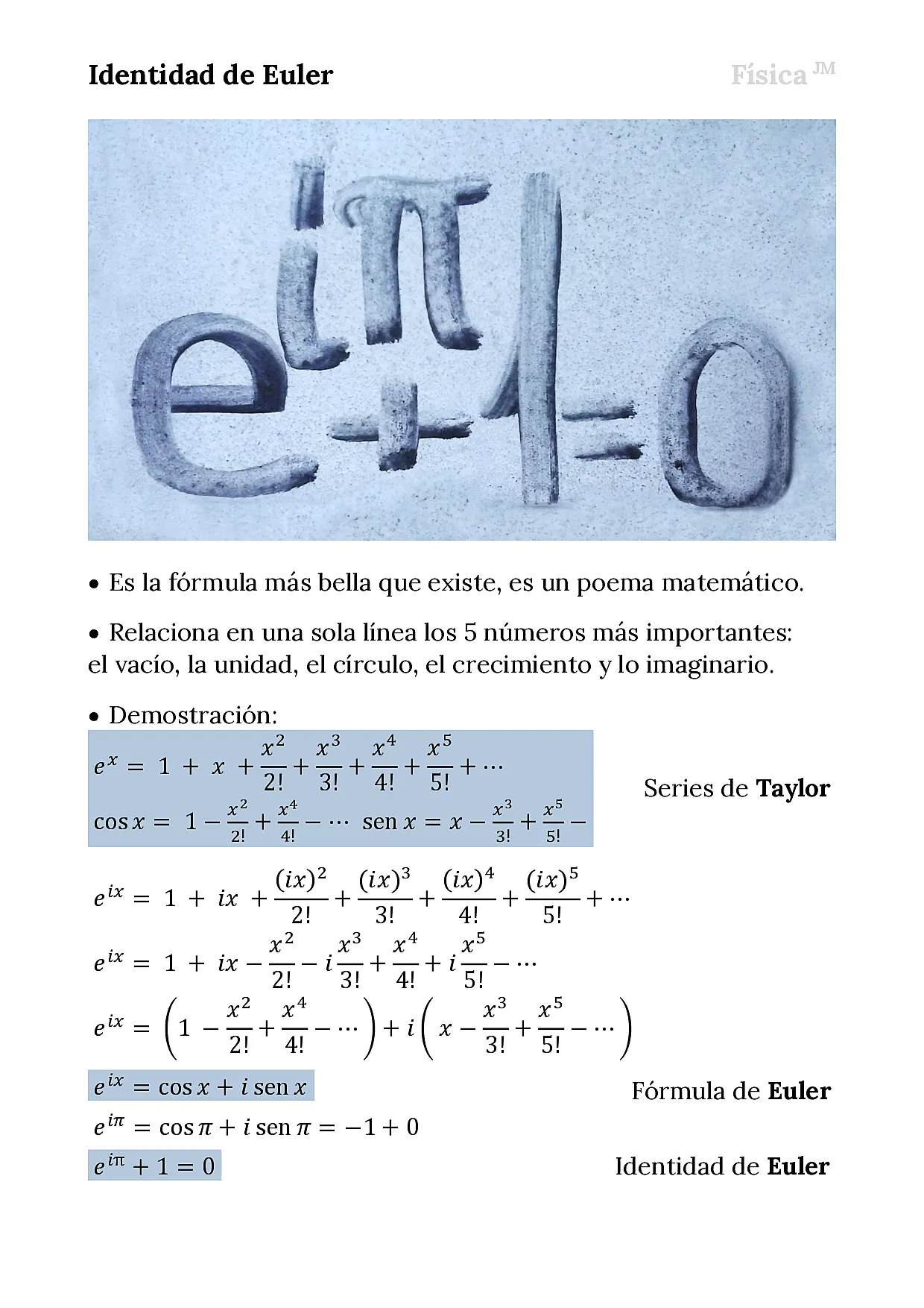 Identidad de Euler